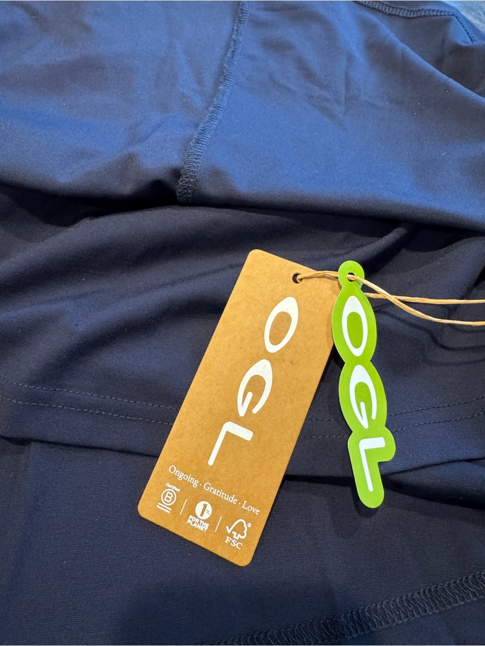 OGL Navy Stretch V-Neck Midi Dress - Picture 9 of 10